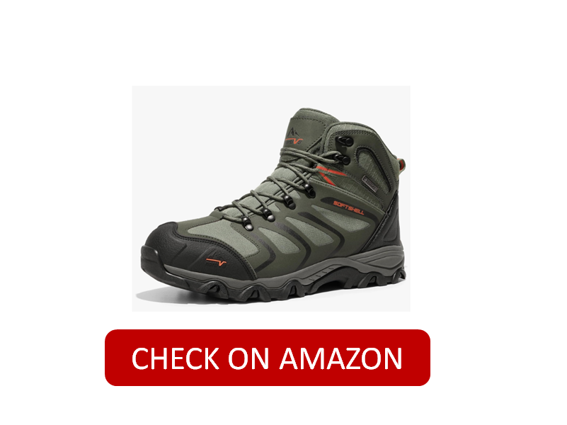 NORTIV 8 Men's Ankle High Waterproof Hiking Boots